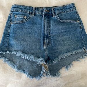 High waisted Jean shorts
